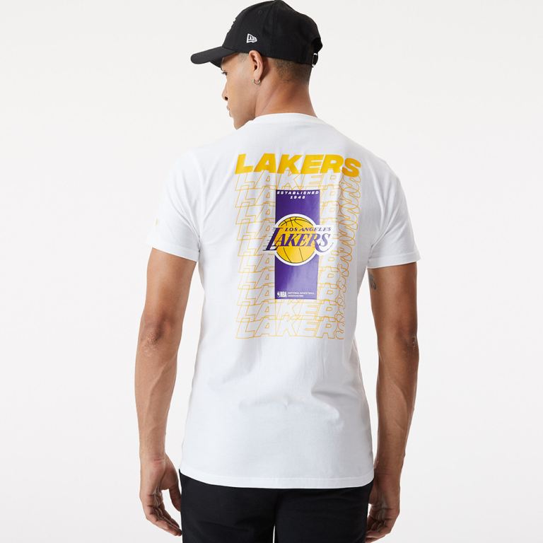 Ropa New Era Nba Blancos - LA Lakers Repeat Logo 14680LFRB